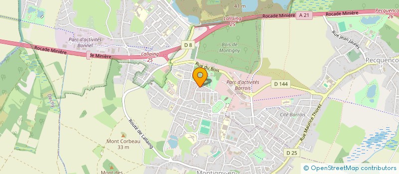 localisation de l'entreprise MONSIEUR DANY TEIXEIRA DE MELO  LALLAING