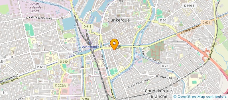 localisation de l'entreprise MONSIEUR DANY VANDERPLAETSE à DUNKERQUE