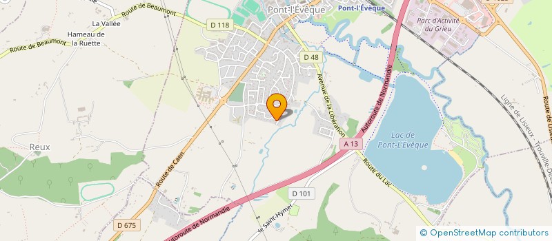 localisation de l'entreprise MONSIEUR DANY VILLENEUVE  PONT-L'EVEQUE