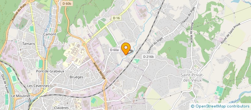 localisation de l'entreprise MONSIEUR DANYL CLEMENCE  SAINT-PRIVAT-DES-VIEUX