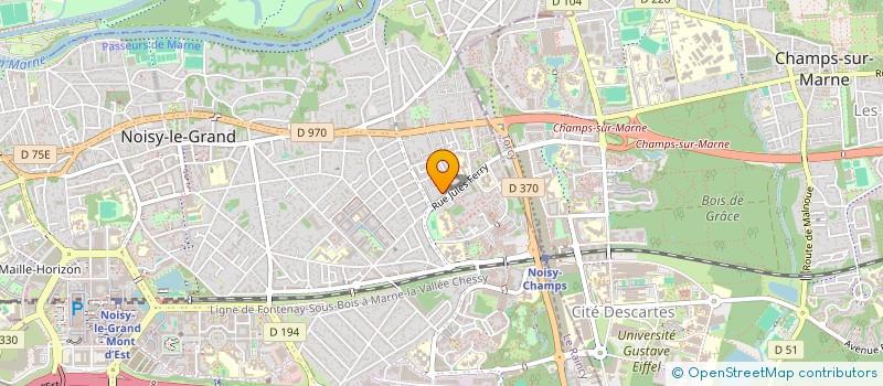 localisation de l'entreprise MONSIEUR DAOUD BAHI  NOISY-LE-GRAND