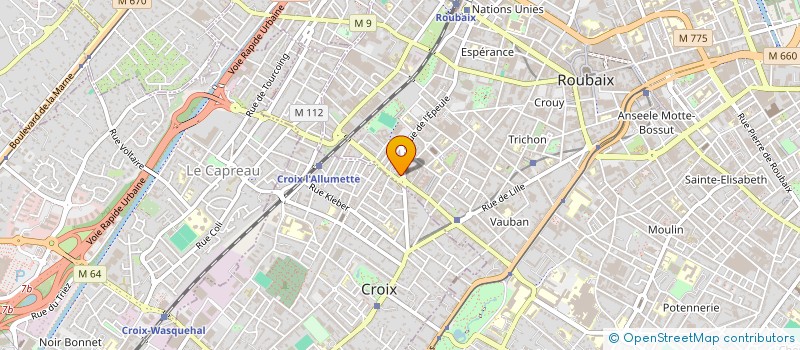 localisation de l'entreprise MONSIEUR DAOUD BRAHMI  ROUBAIX