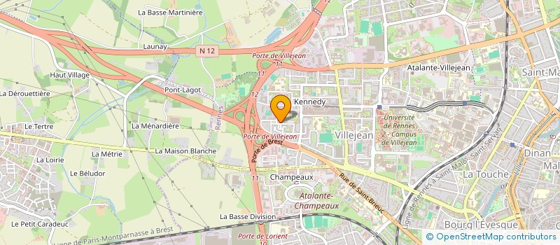 localisation de l'entreprise MONSIEUR DAOUD YOUSSOUF  RENNES