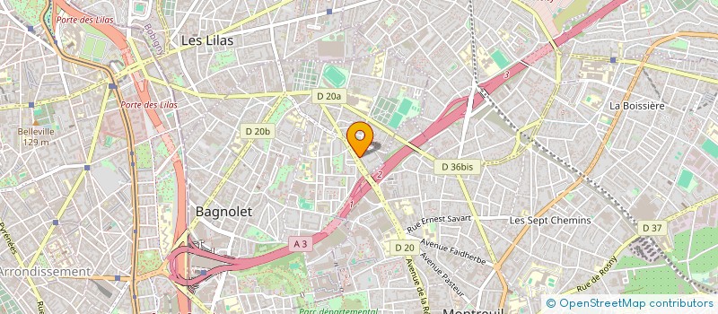 localisation de l'entreprise MONSIEUR DAOUDA ANNE  BAGNOLET