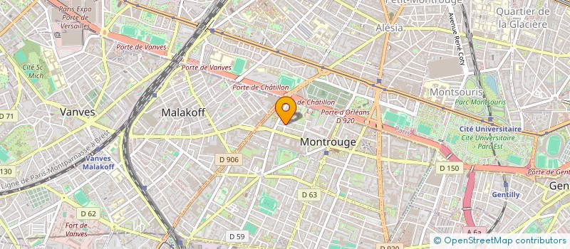 localisation de l'entreprise MONSIEUR DAOUDA BAMBA  MONTROUGE