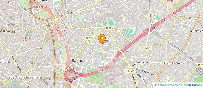 localisation de l'entreprise MONSIEUR DAOUDA DIADHIOU à BAGNOLET