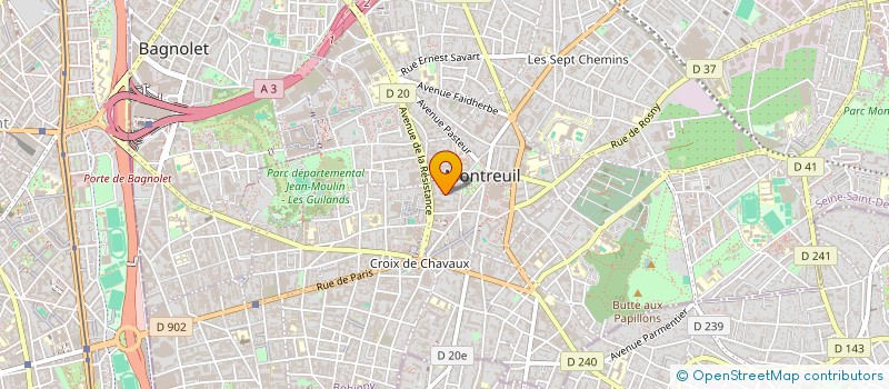 localisation de l'entreprise MONSIEUR DAOUDA DIAW à MONTREUIL