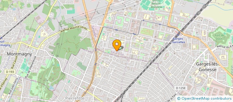 localisation de l'entreprise MONSIEUR DAOUDA GAKOU  SARCELLES