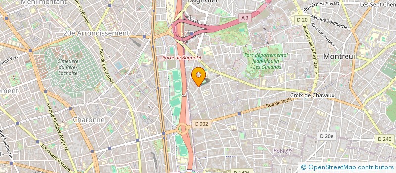 localisation de l'entreprise MONSIEUR DAOUDA GREVE  BAGNOLET