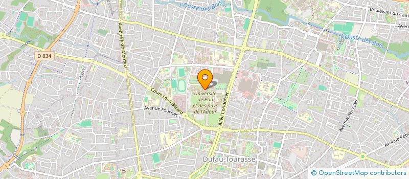 localisation de l'entreprise MONSIEUR DAOUDA GUEYE GUEYE  PAU