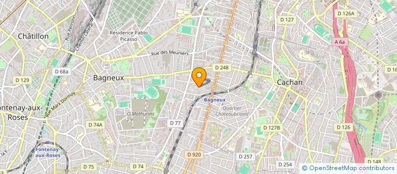 localisation de l'entreprise MONSIEUR DAOUDA KEITA  BAGNEUX