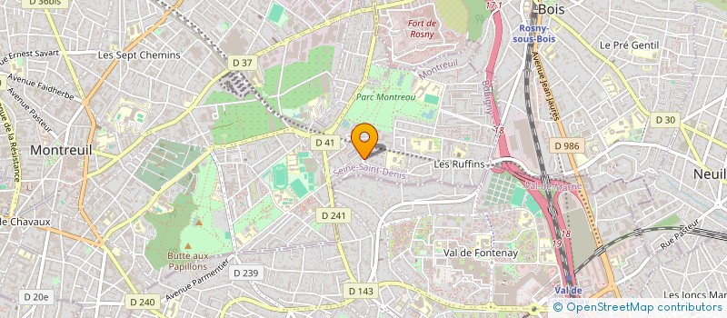 localisation de l'entreprise MONSIEUR DAOUDA OUEDRAOGO  MONTREUIL