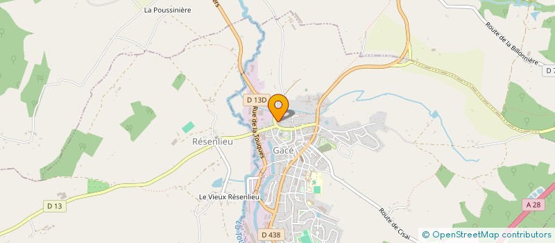 localisation de l'entreprise MONSIEUR DAOUDA SARAMBOUNOU à GACE