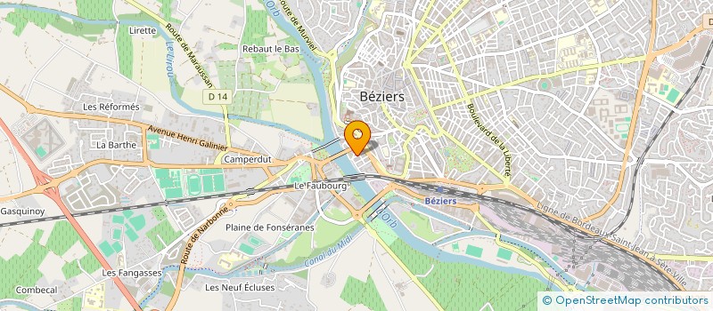 localisation de l'entreprise MONSIEUR DAOUDOU MOIZE  BEZIERS