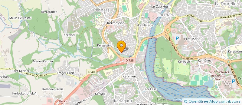 localisation de l'entreprise MONSIEUR DARAVONG SITTHISACK à QUIMPER
