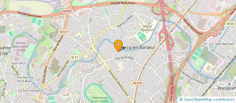 localisation de l'entreprise MONSIEUR DAREN PALMER à MARCQ-EN-BARŒUL