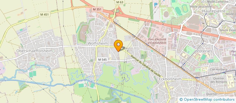 localisation de l'entreprise MONSIEUR DARENNE MOOTOOSAMY  WOLFISHEIM