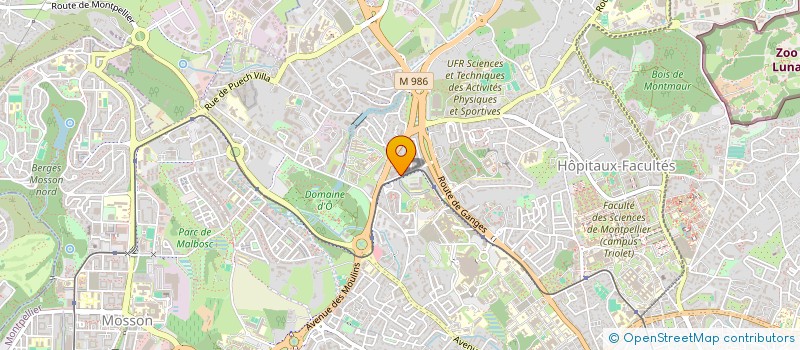 localisation de l'entreprise MONSIEUR DARIO BARBARO à MONTPELLIER