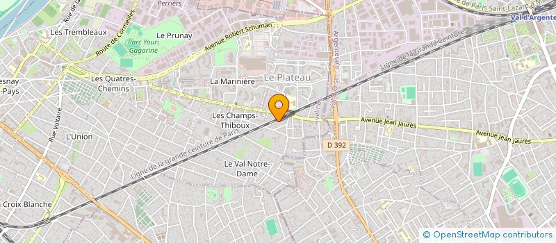 localisation de l'entreprise MONSIEUR DARIO BENOIT  SARTROUVILLE