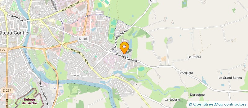 localisation de l'entreprise MONSIEUR DARIO DELORME  CHATEAU-GONTIER-SUR-MAYENNE