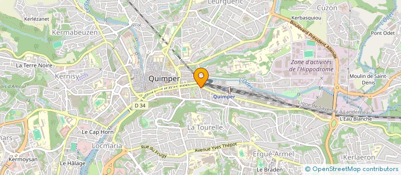 localisation de l'entreprise MONSIEUR DARIUS CAIAN à QUIMPER