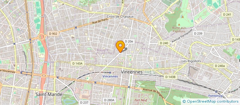 localisation de l'entreprise MONSIEUR DARIUS DARIUS  VINCENNES