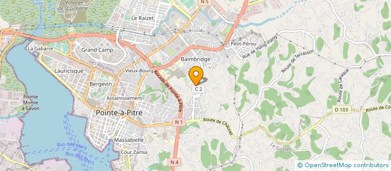 localisation de l'entreprise MONSIEUR DARIUS MANLIUS à LES ABYMES