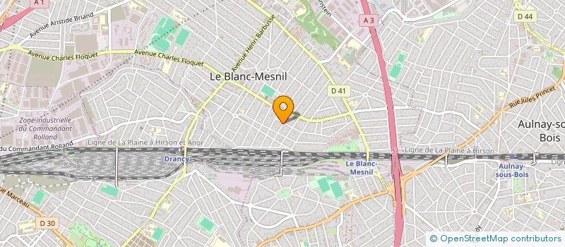localisation de l'entreprise MONSIEUR DARIUS SAS à LE BLANC-MESNIL