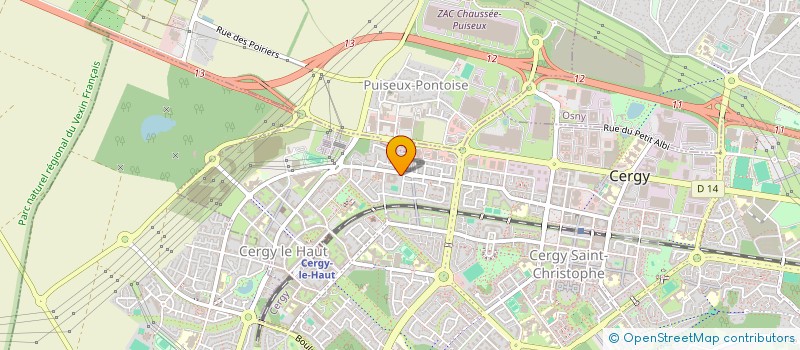 localisation de l'entreprise MONSIEUR DARIUS YAMONTCHE  CERGY