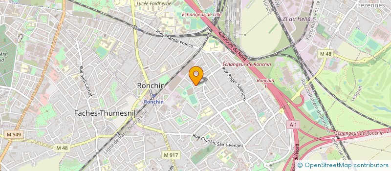 localisation de l'entreprise MONSIEUR DARIUSZ MATUSZEWSKI à RONCHIN