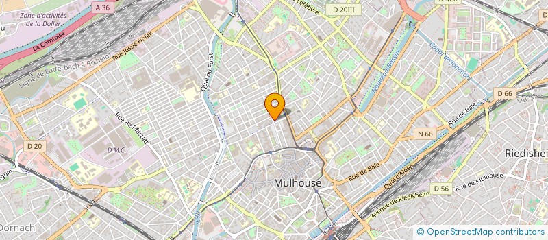 localisation de l'entreprise MONSIEUR DARKO RADOSAVLJEVIC  MULHOUSE