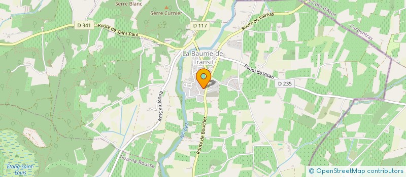 localisation de l'entreprise MONSIEUR DARRAGH QUINLAN  LA BAUME-DE-TRANSIT