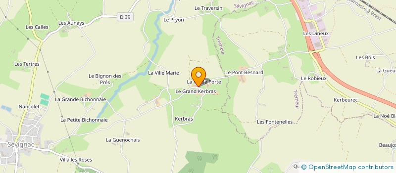 localisation de l'entreprise MONSIEUR DARREN ASH  SEVIGNAC