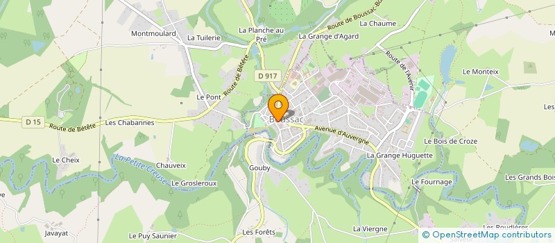 localisation de l'entreprise MONSIEUR DARREN BURTON à BOUSSAC