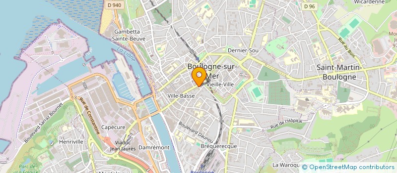 localisation de l'entreprise MONSIEUR DARREN DARREN REED  BOULOGNE-SUR-MER