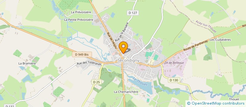 localisation de l'entreprise MONSIEUR DARREN LAWRENCE  SECONDIGNY