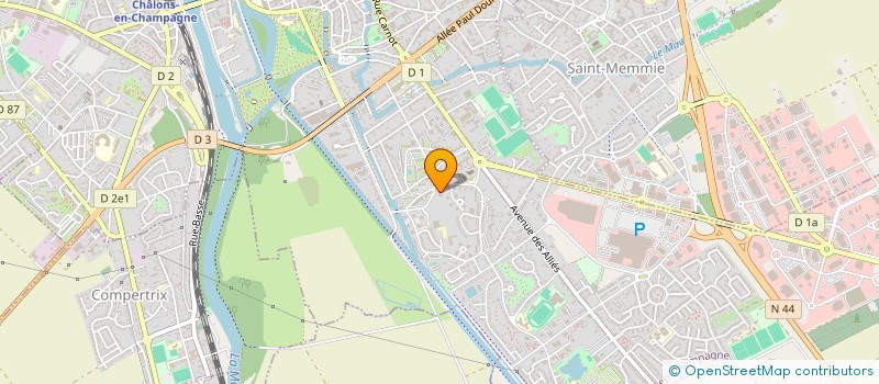 localisation de l'entreprise MONSIEUR DARREN MATHIEU  CHALONS-EN-CHAMPAGNE