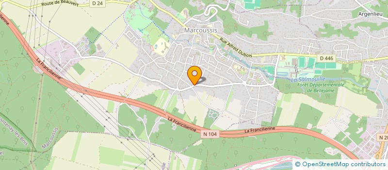 localisation de l'entreprise MONSIEUR DARRES CAQUET à MARCOUSSIS