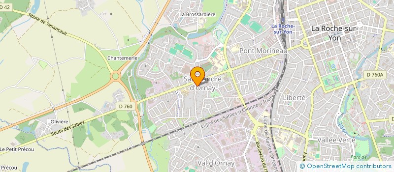 localisation de l'entreprise MONSIEUR DARRYL MANGA MBANGUE  LA ROCHE-SUR-YON