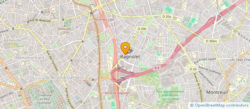 localisation de l'entreprise MONSIEUR DARTIGNAVE LABADY à BAGNOLET
