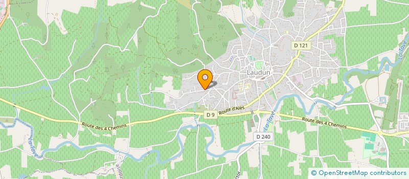 localisation de l'entreprise MONSIEUR DARWIN LIEGL  LAUDUN-L'ARDOISE