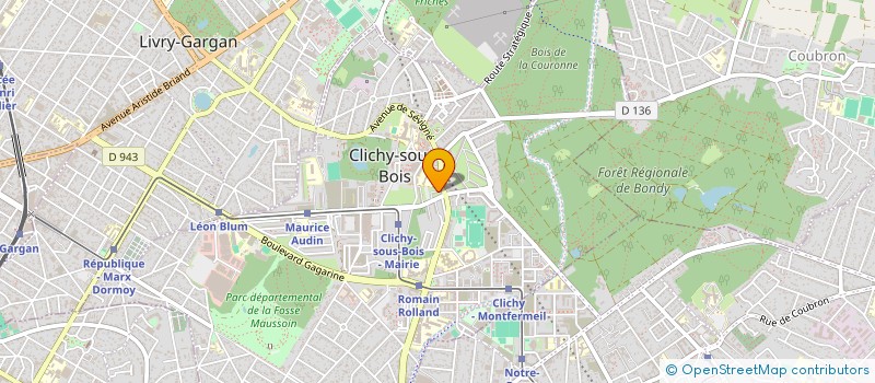 localisation de l'entreprise MONSIEUR DARWYN CAMARA à CLICHY-SOUS-BOIS