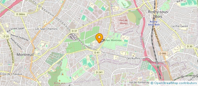 localisation de l'entreprise MONSIEUR DARYL ELUARD GNAMY à MONTREUIL
