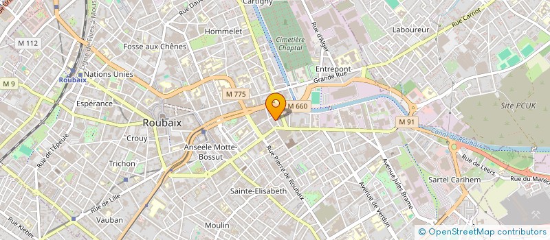 localisation de l'entreprise MONSIEUR DASSYS BEKE  ROUBAIX