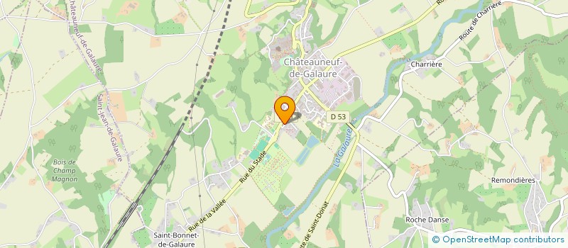 localisation de l'entreprise MONSIEUR DATE KOSSI DAKITSE-BENISSAN  CHATEAUNEUF-DE-GALAURE