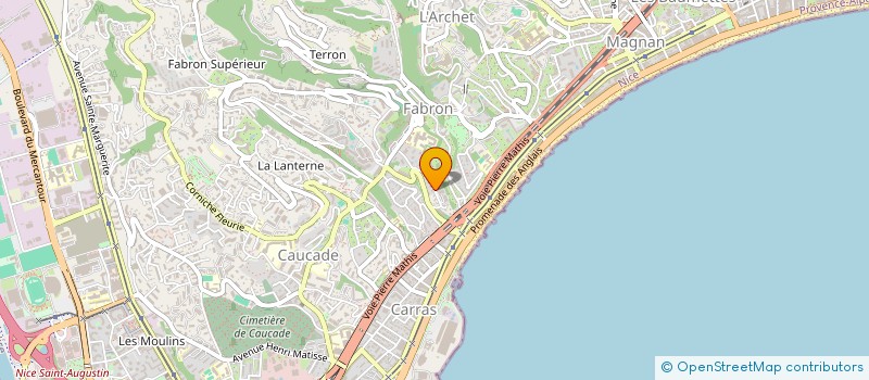 localisation de l'entreprise MONSIEUR DAUPHIN PANTALACCI à NICE