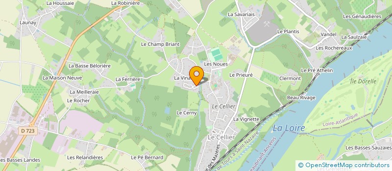 localisation de l'entreprise MONSIEUR DAVE KISUKA  LE CELLIER