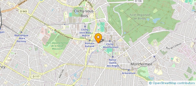 localisation de l'entreprise MONSIEUR DAVE MANE  CLICHY-SOUS-BOIS