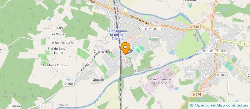 localisation de l'entreprise MONSIEUR DAVE MESNAGER  SAINT-AIGULIN