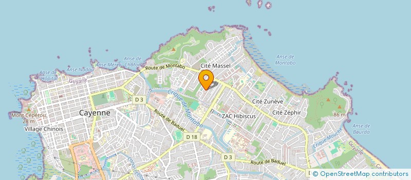 localisation de l'entreprise MONSIEUR DAVE PERLE  CAYENNE